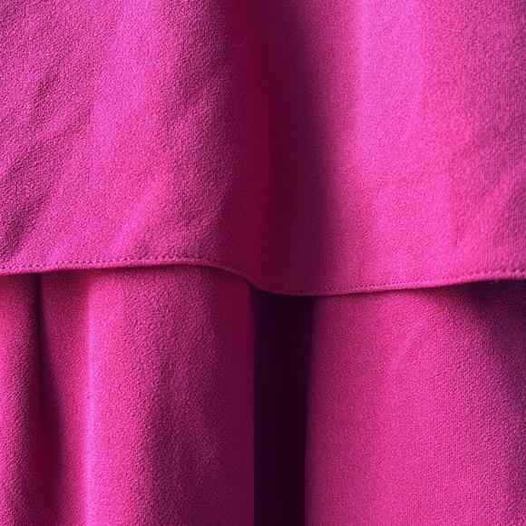 Asos Petite Double Layer Red Dress High Neck Line Size 2 NWOT - Picture 7 of 13